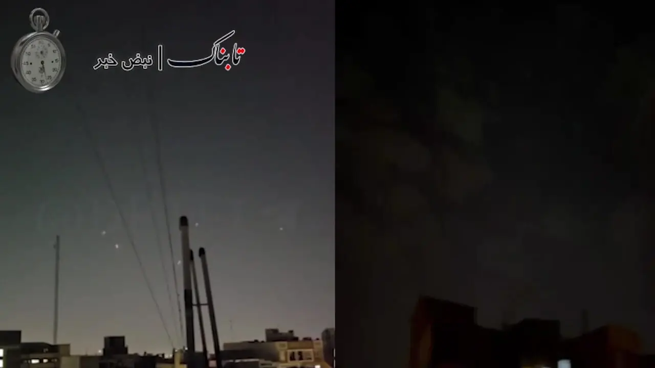 پدافند هوایی تهران با اهداف متخاصم درگیر شد